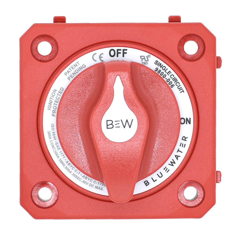 Bluewater On/Off Switch Battery Switch – Panel Mount – Red Bluewater On/Off Switch Battery Switch – Panel Mount – Red