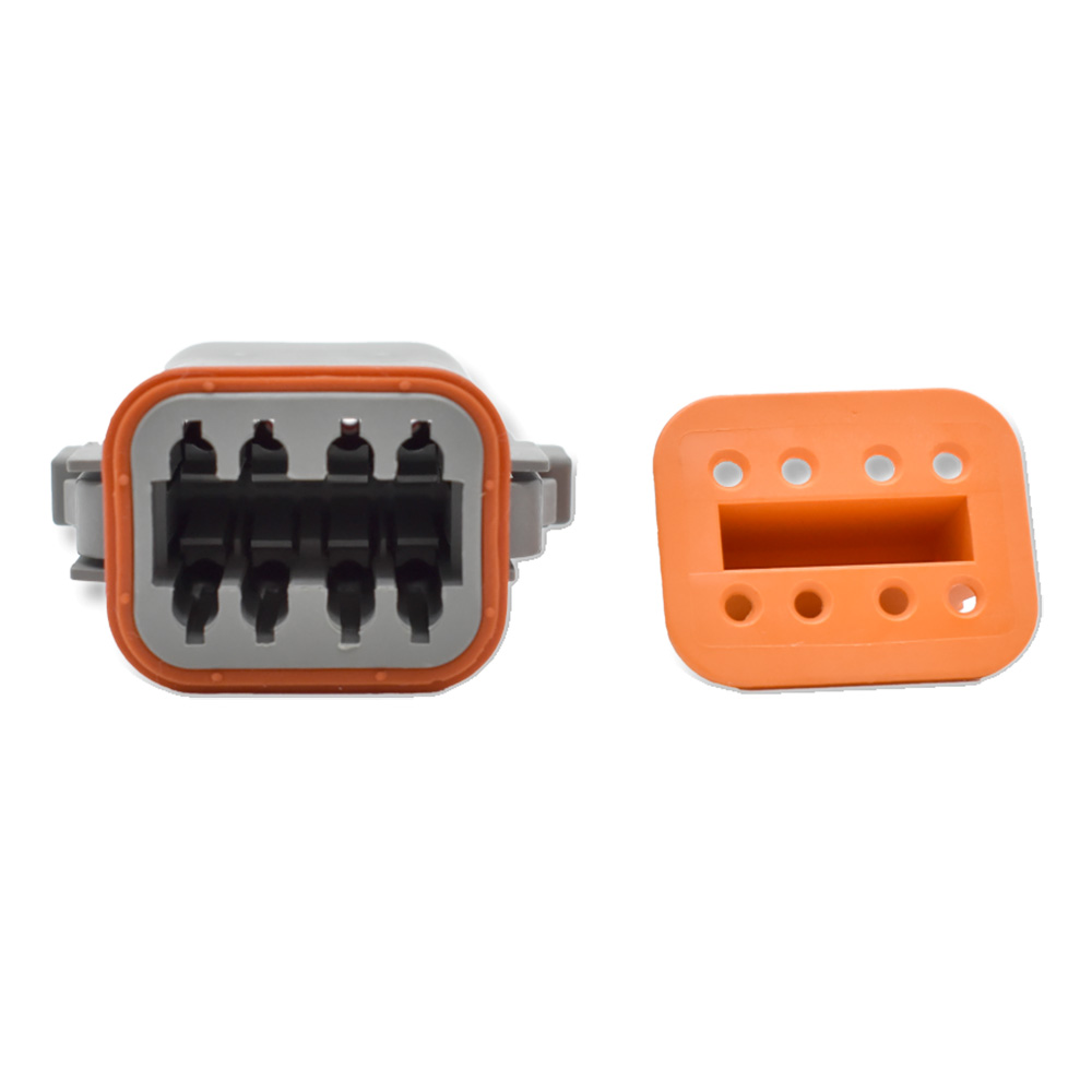 Bluewater 8 Position Female Deutsch Connector w/Wedge Lock Bluewater 8 Position Female Deutsch Connector w/Wedge Lock