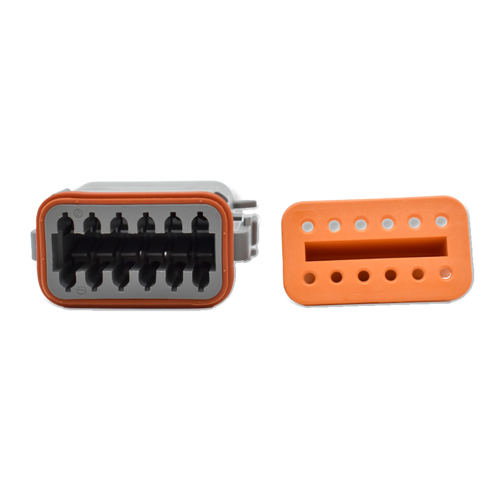 Bluewater 12 Position Female Deutsch Connector w/Wedge Lock Bluewater 12 Position Female Deutsch Connector w/Wedge Lock