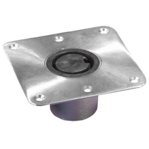 Springfield 2-3/8″ Plug-In&trade; Stainless Steel Square Base – 7″x7″