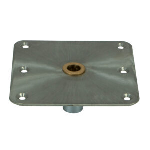 Springfield KingPin&trade; Standard Square Steel Base w/Brass – 7″x7″