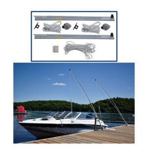 Dock Edge Supreme EZ-Stow Mooring Whips – 10′ – 4,000lbs – Up to 21′