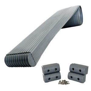 Caliber BunkWrap Kit – Grey 16′ x 2″ x 4″ Roll + 4 Caps + HRDW Roll + 4 Endcaps & Stainless Steel Hardware