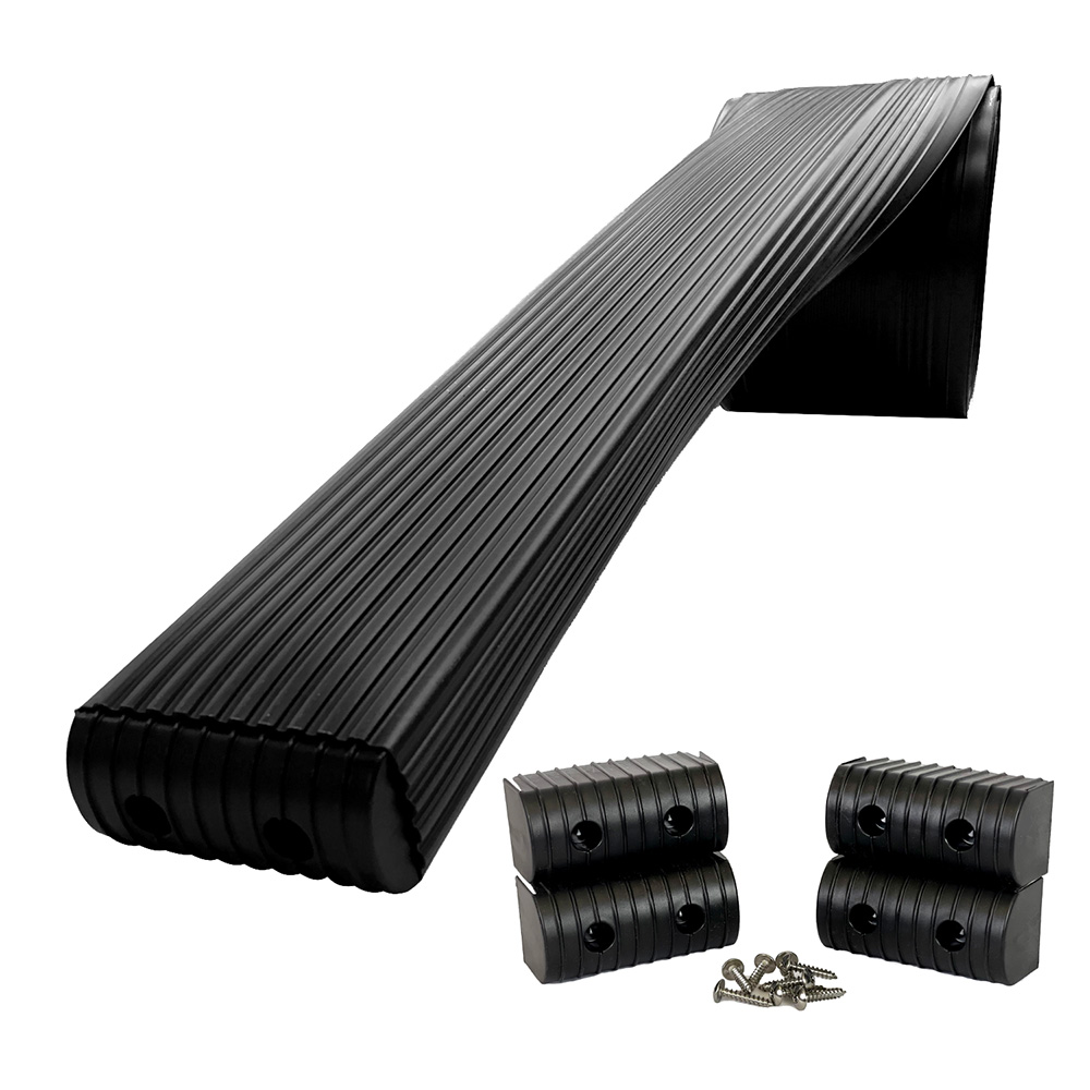 Caliber BunkWrap Kit – Black 16′ x 2″ x 4″ Roll + 4 Caps + HRDW Roll + 4 Endcaps & Stainless Steel Hardware Caliber BunkWrap Kit – Black 16′ x 2″ x 4″ Roll + 4 Caps + HRDW Roll + 4 Endcaps & Stainless Steel Hardware
