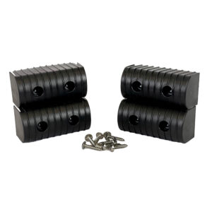 Caliber BunkWrap End Cap 2×4″ Black Accessory Kit w/Stainless Steel Hardware *4-Pack