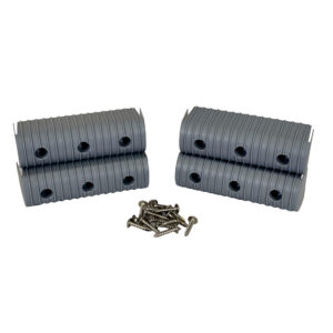 Caliber BunkWrap End Cap 2×6″ Grey Accessory Kit w/Stainless Steel Hardware *4-Pack