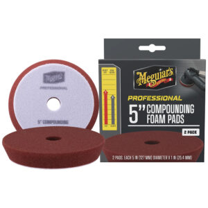 Meguiar’s Professional 5″ Compounding Foam Pads *2-Pack