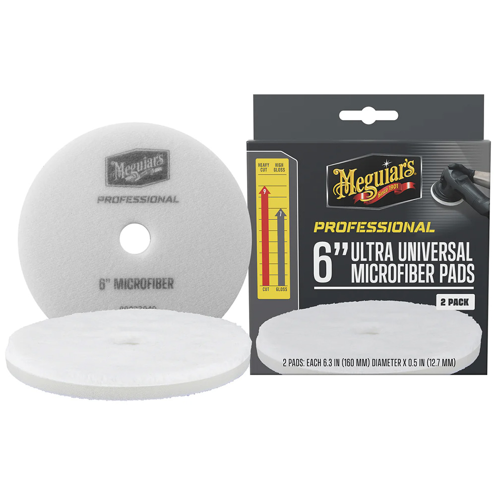 Meguiar’s Professional 6″ Ultra Universal Microfiber Pads *2-Pack Meguiar’s Professional 6″ Ultra Universal Microfiber Pads *2-Pack