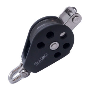 Barton Size 3 45mm Plain Bearing Pulley Block Single Swivel & Becket