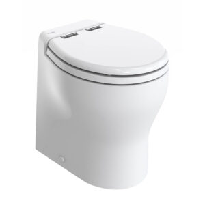 Thetford Silence 2G w/Wood Polyester Soft Close Seat & Standard Solenoid – High, White, 24V