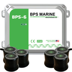 BPS Marine BPS-6 6-Transducer Ultrasonic Antifouling System – 12VDC