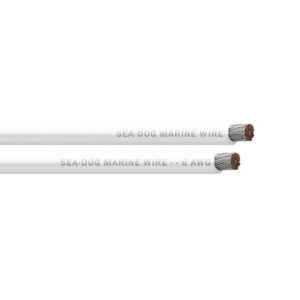 Sea-Dog 6 AWG White Battery Cable – 25′