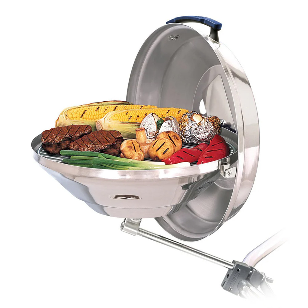 Magma Marine Kettle Charcoal Grill w/Hinged Lid – Party Size Magma Marine Kettle Charcoal Grill w/Hinged Lid – Party Size
