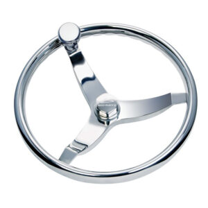 Schmitt Marine Vision Elite Stainless Steel 15.5″ Steering Wheel