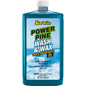 Star brite Power Pine Boat Wash & Wax – Concentrated Marine Grade Formula – 32 oz