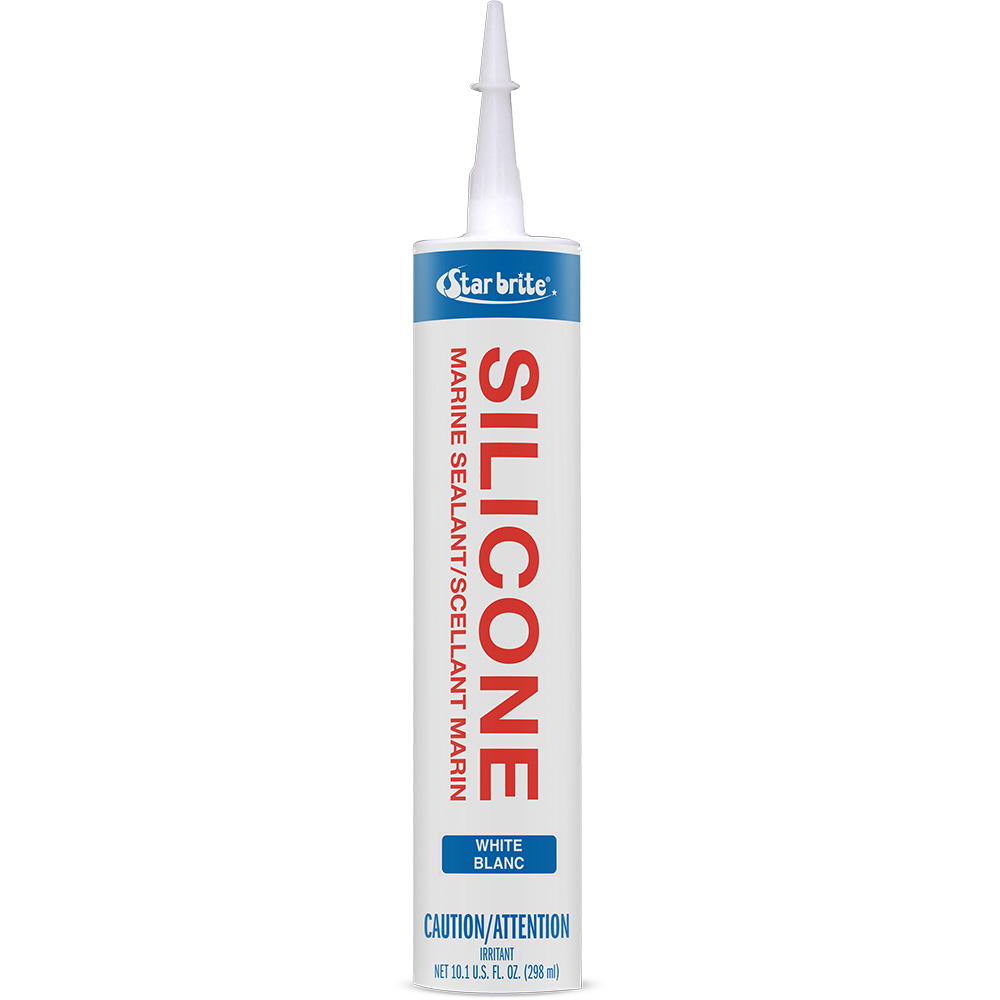 Star brite Marine Silicone Sealant – White – 10.3 oz Star brite Marine Silicone Sealant – White – 10.3 oz