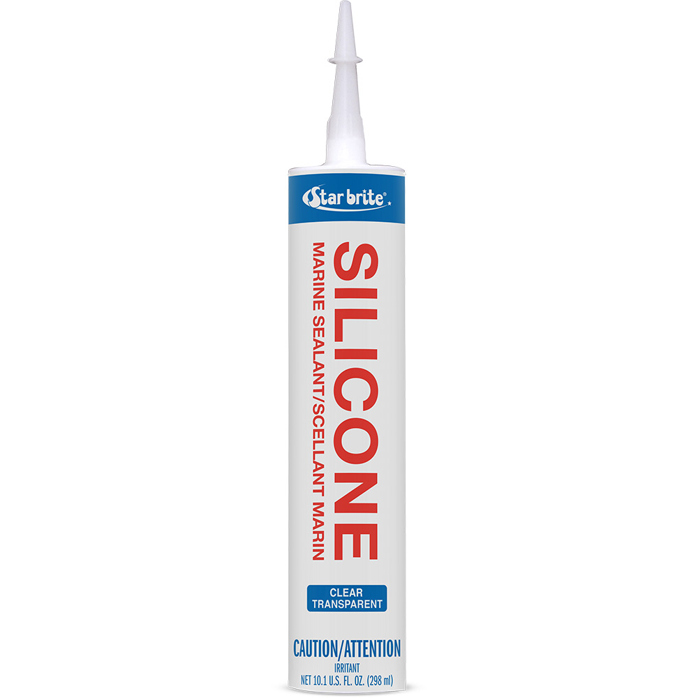 Star brite Marine Silicone Sealant – Clear – 10.3 oz Star brite Marine Silicone Sealant – Clear – 10.3 oz