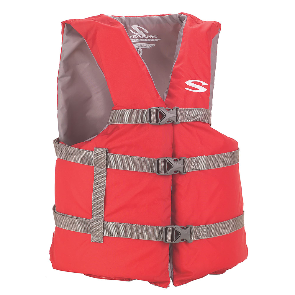 Stearns Adult Classic Red PFD Life Vest – Universal Stearns Adult Classic Red PFD Life Vest – Universal