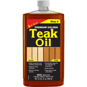 Star brite Premium Golden Teak Oil – Step 3 – 32 oz