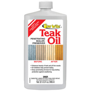 Star brite Teak Oil – Long Lasting, Penetrating, Sealer, & Preserver w/UV Inhibitors – 32 oz