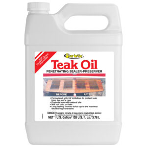 Star brite Teak Oil – Long Lasting, Penetrating, Sealer, & Preserver w/UV Inhibitors – 1 Gallon