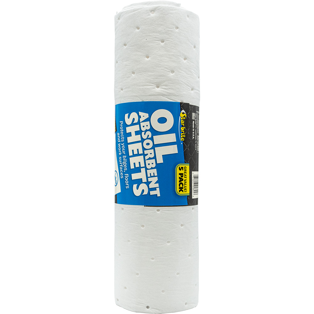 Star brite High-Efficiency Oil Absorbent Sheets *5-Pack Star brite High-Efficiency Oil Absorbent Sheets *5-Pack