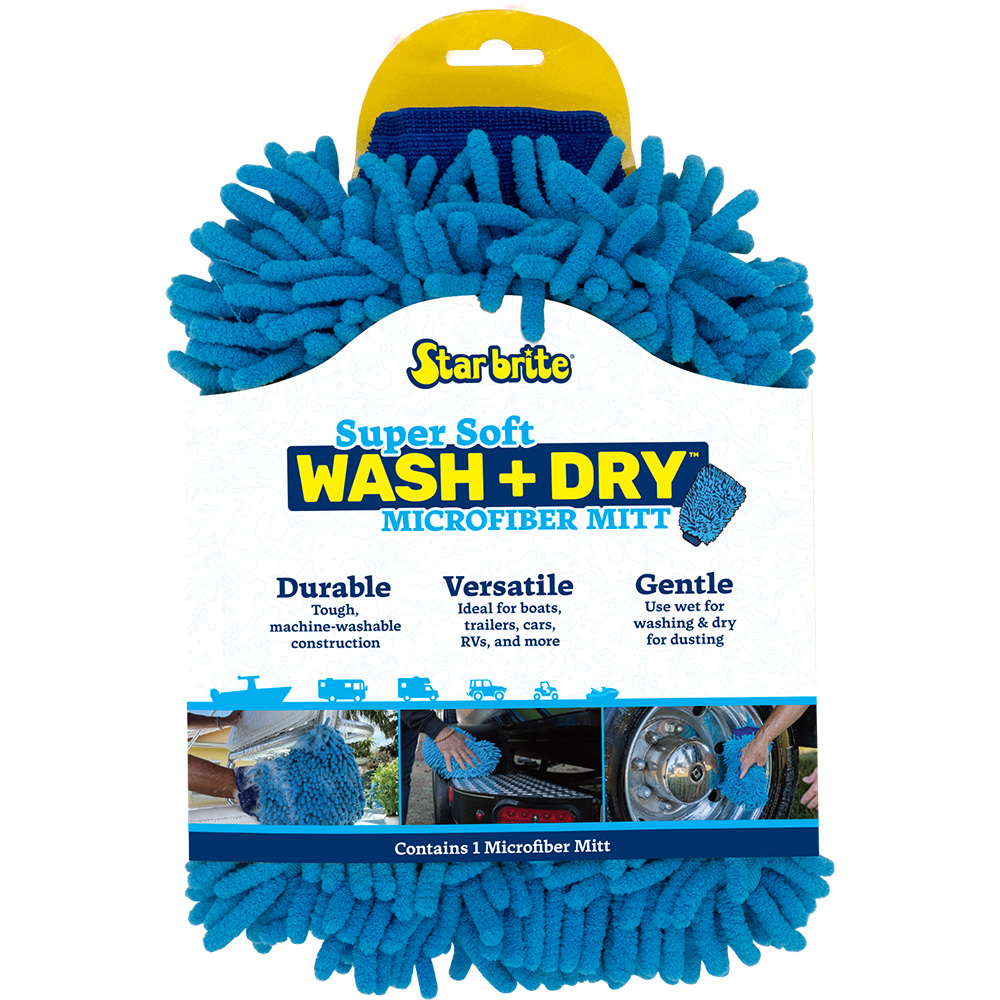 Star brite Machine Washable Microfiber Reggae Mitt Star brite Machine Washable Microfiber Reggae Mitt