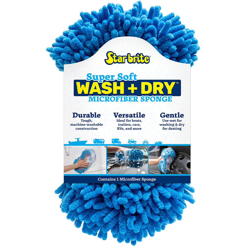 Star brite Microfiber Reggae Sponge – Blue, Dual-Sided Scrubbing & Dusting Star brite Microfiber Reggae Sponge – Blue, Dual-Sided Scrubbing & Dusting