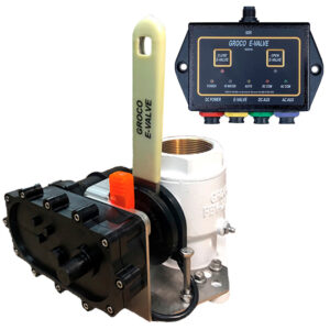 GROCO 3″ E-Valve Kit – Bronze Electric Flanged Seacock – 24V