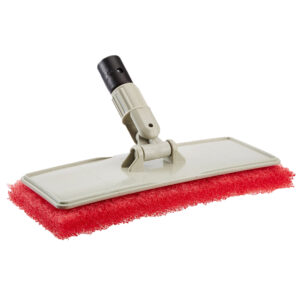 Star brite Large Scrub Pad w/Flexible Head Scrubber – Medium Texture – Red