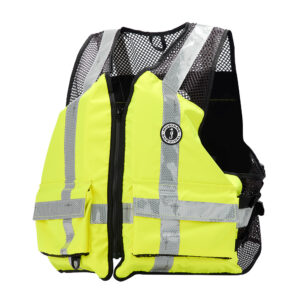 Mustang Industrial Mesh Vest – Hi-Vis Fluorescent Yellow Green – 4XL/5XL