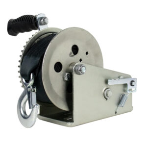 Powerwinch Utility Series Winch 1,800lb, 2 Speed, 6″ Crank Arm – Zinc
