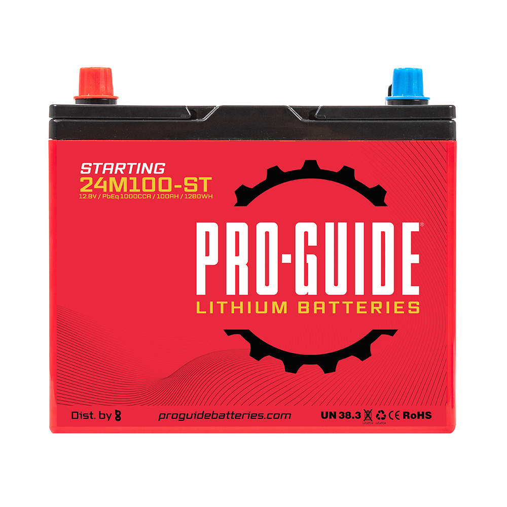 Pro-Guide Signature Series Lithium Starting Battery – 12V – 100AH – Group 24 Pro-Guide Signature Series Lithium Starting Battery – 12V – 100AH – Group 24