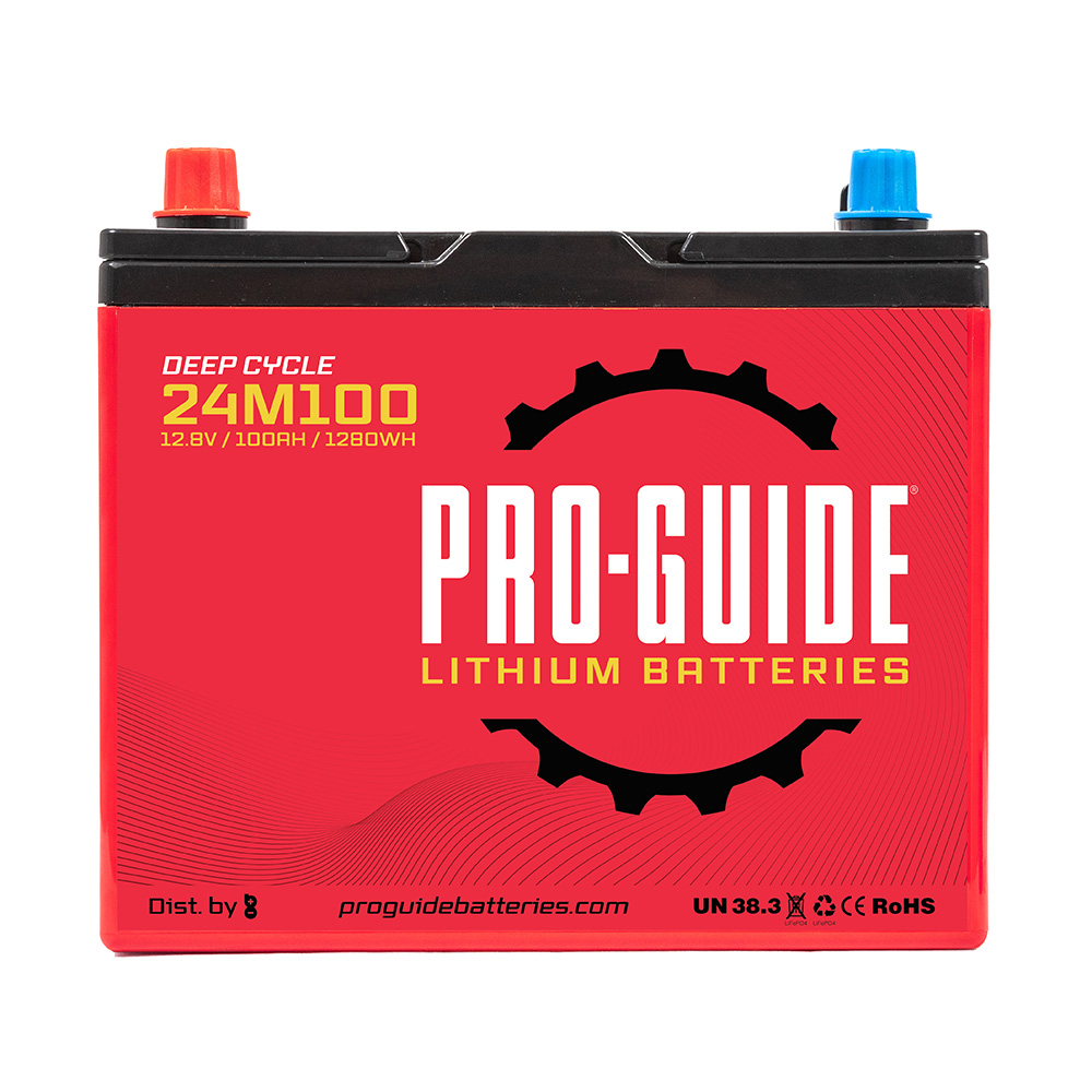 Pro-Guide Signature Series Lithium Battery – 12V – 100AH – Group 24 Pro-Guide Signature Series Lithium Battery – 12V – 100AH – Group 24