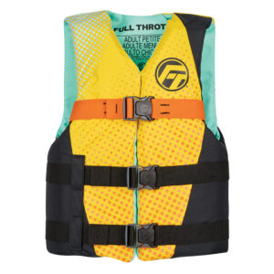 Full Throttle Teen Nylon Life Jacket – Yellow/Black