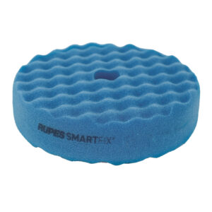 RUPES SMARTFIX&reg; Double-Sided Coarse Foam Pad – 180mm – Blue