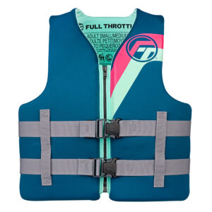 Full Throttle Adult Rapid-Dry Life Jacket – L/XL – Aqua