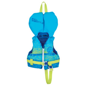 Full Throttle Infant Nylon Life Jacket – Aqua/Neon Green