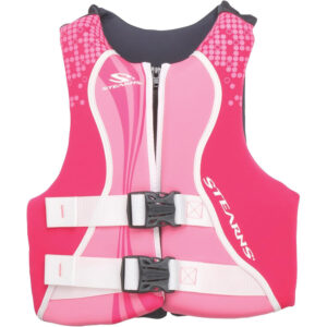 Stearns Youth Hydroprene Life Vest – Type III – Pink/Hot Pink – 50-90lbs