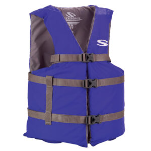Stearns Adult Life Vest USCG Approved Type III PFD – Blue – Oversize Fit
