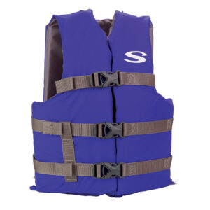 Stearns Adult Life Vest USCG Approved Type III PFD – Blue – Standard Fit