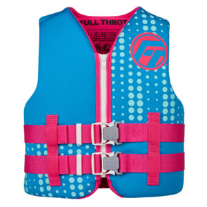 Full Throttle Youth Rapid-Dry Life Jacket – Aqua