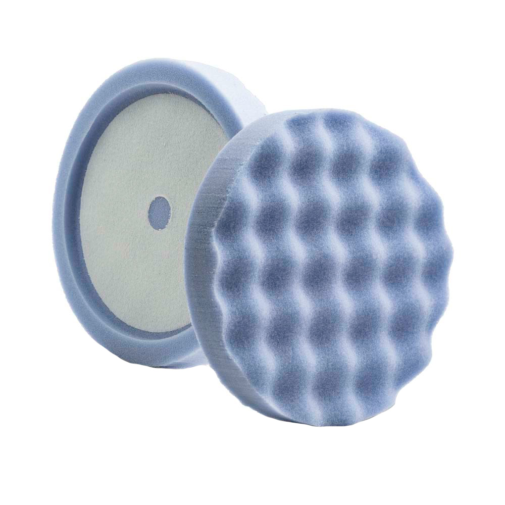 Lake Country Blue Finessing Waffle Pro Recessed Back Foam Pad 8″ x 1.5″ Lake Country Blue Finessing Waffle Pro Recessed Back Foam Pad 8″ x 1.5″