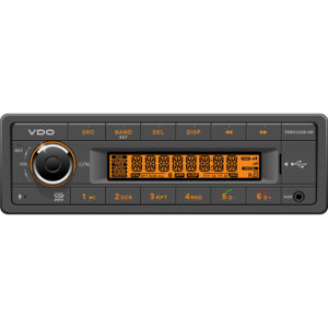VDO 12V Radio w/FM RDS Tuner MP3/WMA/USB/Bluetooth – Orange Illumination