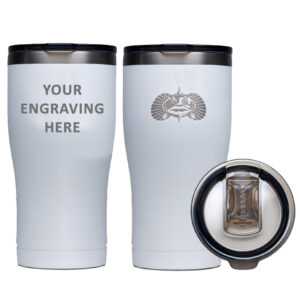 Toadfish Custom Engraved Non-Tipping 20oz Tumbler – White *Minimum Order Quantity of 25