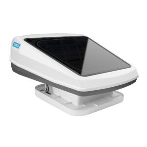 Camco Powered Roof Vent w/Skylight – White