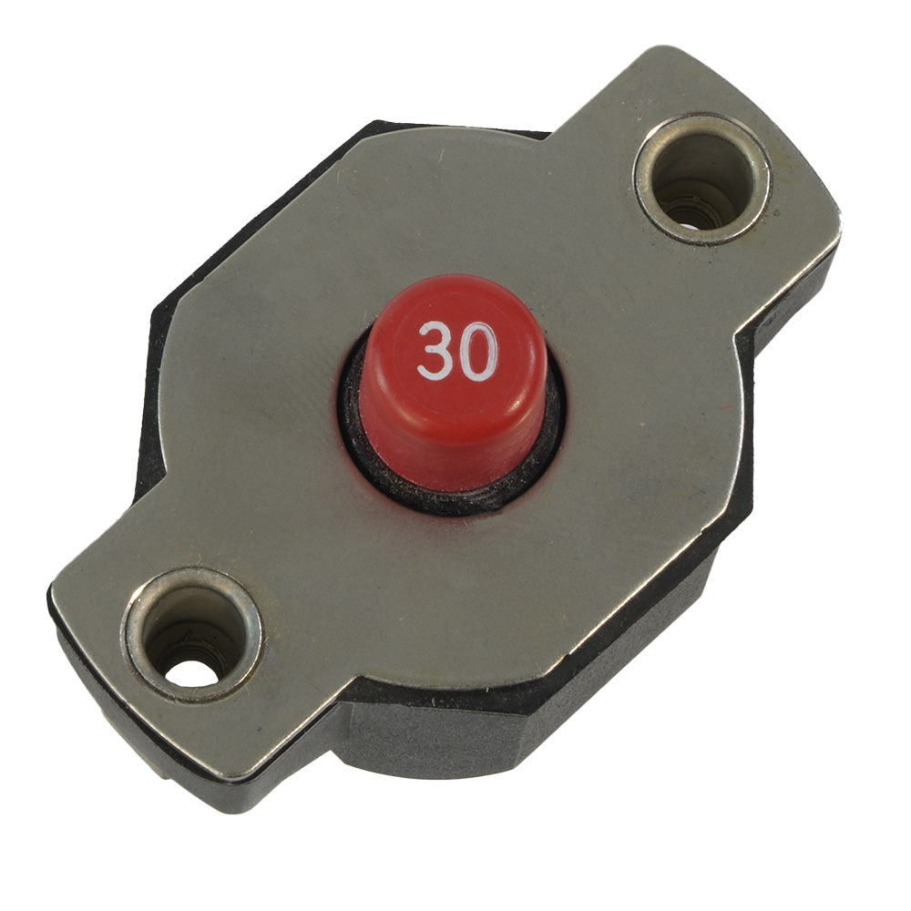 Egis 30A Push Button Circuit Breaker – Reset Only Egis 30A Push Button Circuit Breaker – Reset Only