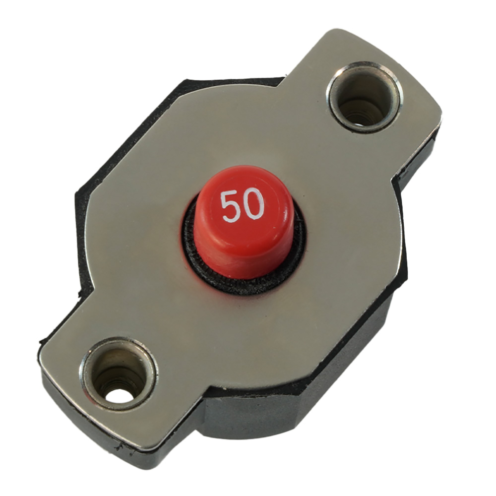 Egis 50A Push Button Circuit Breaker – Reset Only Egis 50A Push Button Circuit Breaker – Reset Only