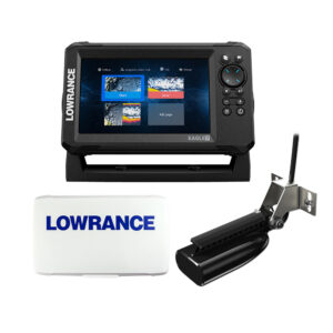 Lowrance Eagle&reg; 7 w/SplitShot T/M Transducer & Inland Charts & Suncover
