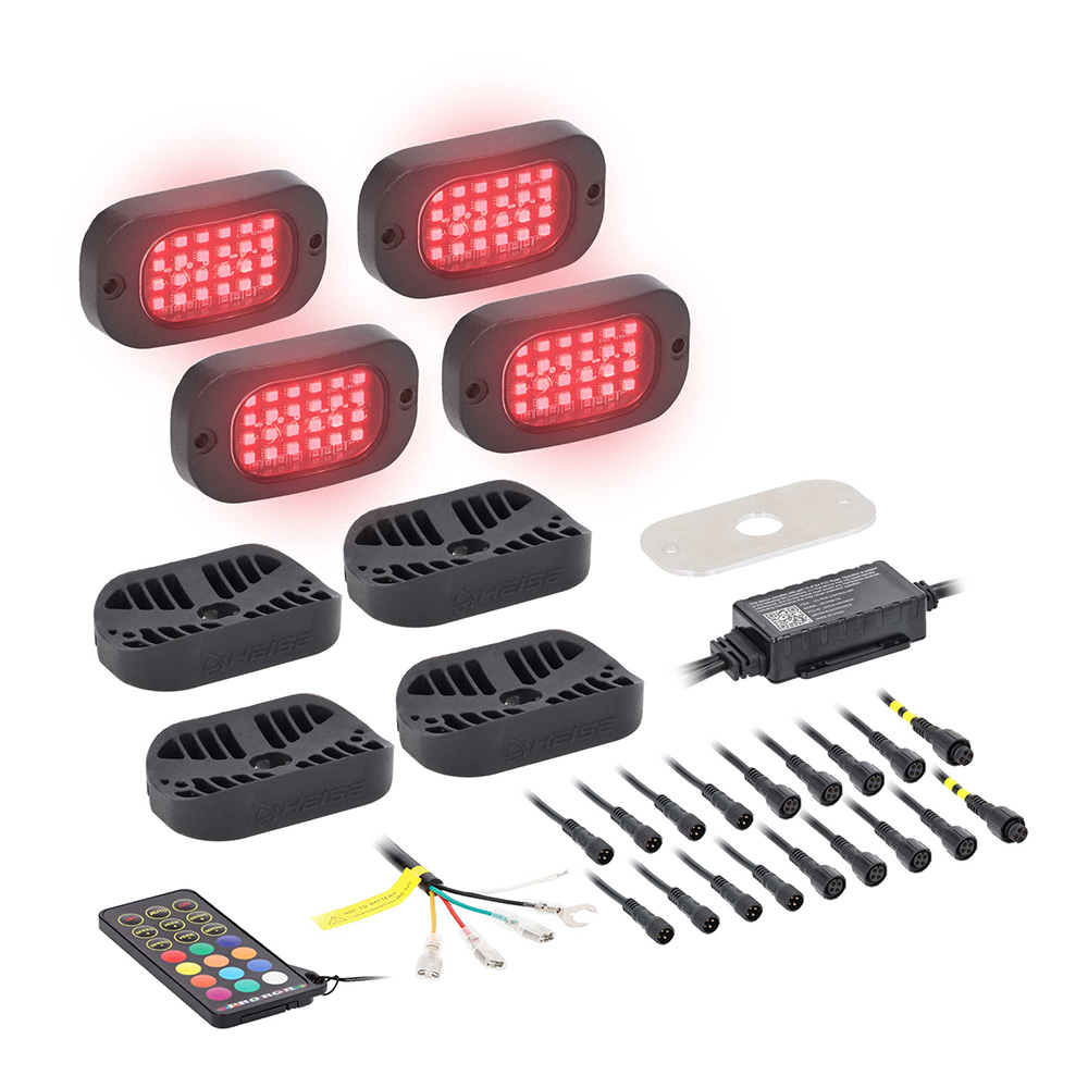 HEISE RGB Wide Angle Rock Light Kit *4-Pack HEISE RGB Wide Angle Rock Light Kit *4-Pack